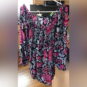 BILLABONG Colorful Peasant Style Shirt   Size M